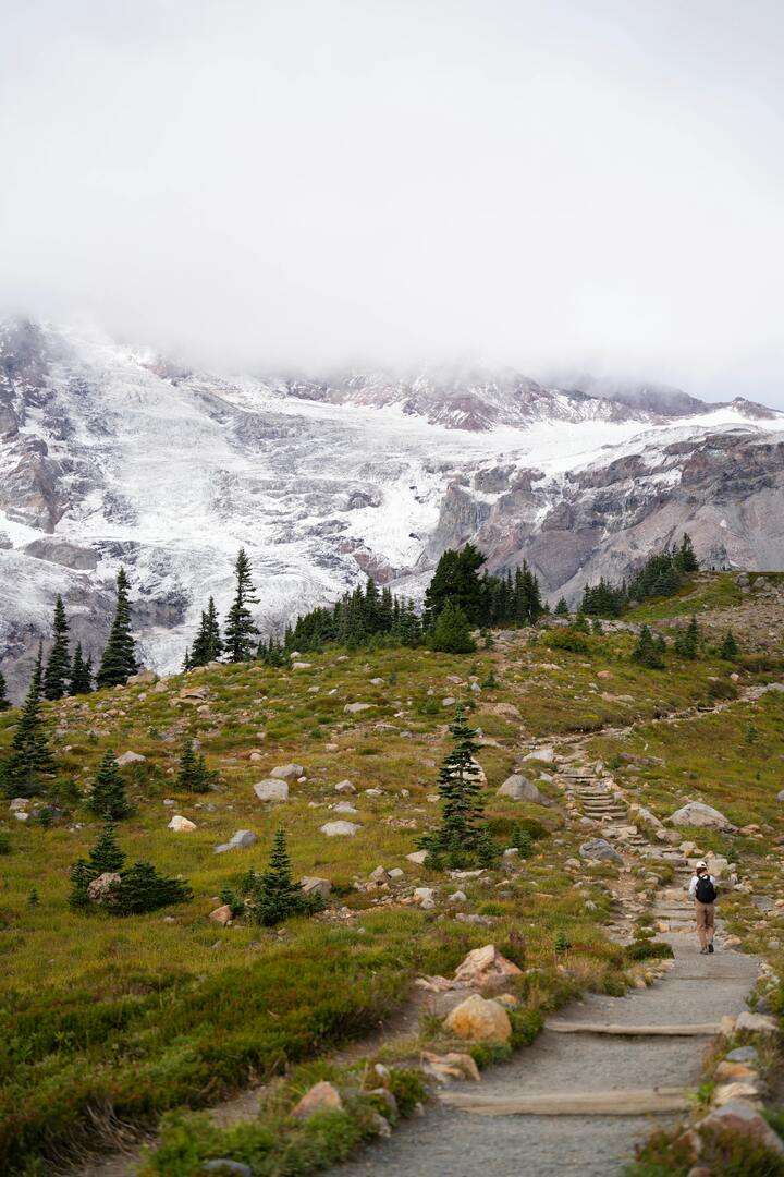 Hiking at Mount Rainier